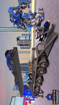 US Police Transform Robot - Police Plane Transport游戲截圖4