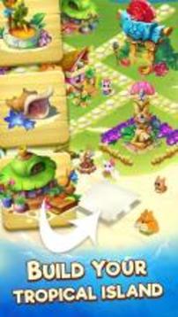 Tropicats: Build, Decorate & Play Match 3 Paradise游戲截圖2