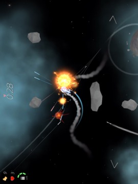 2 Minutes in Space - Missiles Vs. Asteroids游戲截圖3