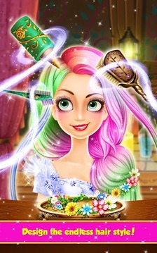 Long Hair Princess Hair Salon游戲截圖3