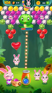 兔子泡泡龙游戏截图1