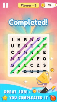 WordSearch2AdvanceHiddenWordsPuzzle游戲截圖3
