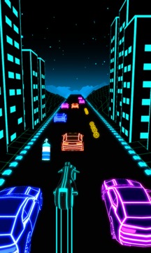 名稱霓虹自行車賽游戲截圖3