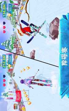 滑雪女孩超級明星冬季運(yùn)動和時(shí)尚游戲截圖3