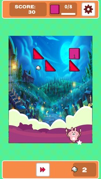 カナヘイの小動物ピスケ＆うさぎとんでけロケットノック游戲截圖1
