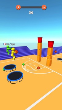 飛天大灌籃3D游戲截圖3