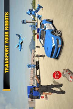 US Police Transform Robot Car Plane Transport Ship游戲截圖3