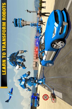 US Police Transform Robot Car Plane Transport Ship游戲截圖1