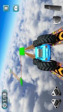 瘋狂的汽車(chē)特技游戲截圖1