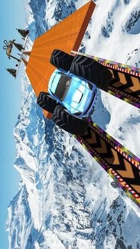 瘋狂的汽車(chē)特技游戲截圖4