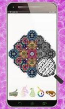 Mandala 3D Magic color by number游戲截圖2