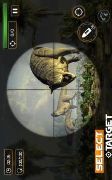 Dinosaur Sniper hunting  free Gun Shooting Game游戲截圖2