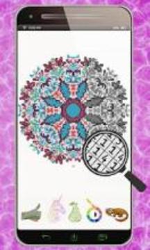 Mandala 3D Magic color by number游戲截圖4