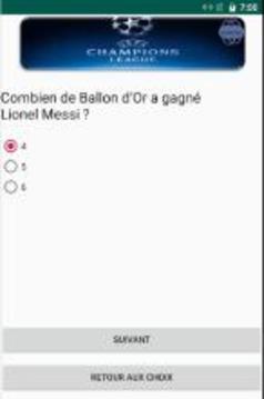 Champions League Super Quiz游戲截圖2
