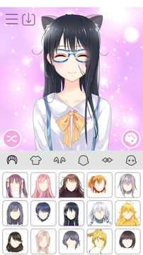 動漫女孩萌拼裝扮游戲截圖3