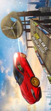 汽車特技賽車超級(jí)坡道游戲截圖1