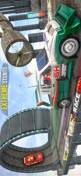 汽車特技賽車超級(jí)坡道游戲截圖3