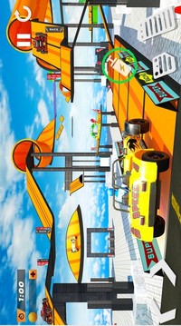 超級英雄越野車競速特技游戲截圖1