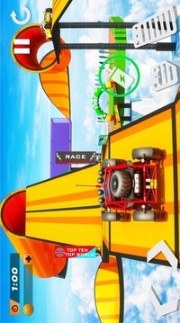 超級英雄越野車競速特技游戲截圖3