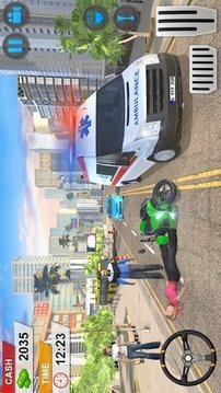 救護(hù)車駕駛救援游戲截圖1