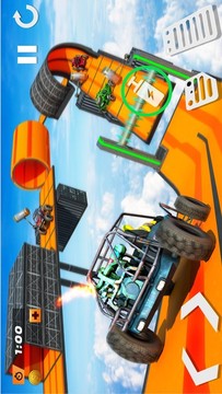 超級英雄越野車競速特技游戲截圖2