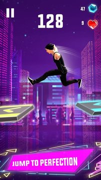 天空跳線跑步3D游戲截圖1