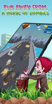 僵尸撞擊僵尸無盡奔跑者游戲截圖1