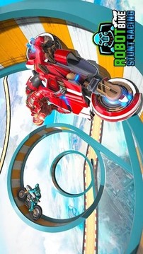 機(jī)器人摩托車特技游戲截圖3