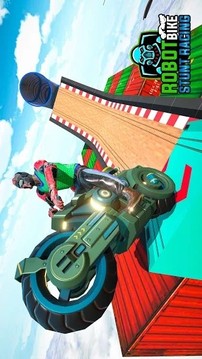機(jī)器人摩托車特技游戲截圖2