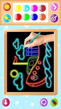 孩子們的發(fā)光繪畫(huà)游戲截圖1