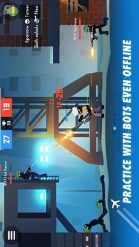 火柴人曲棍球手戰(zhàn)斗射擊游戲截圖2