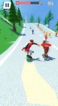 滑板蜿蜒的道路游戲截圖3