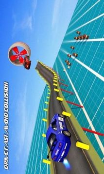 空中坡道汽車特技3D游戲截圖1