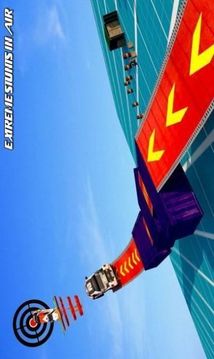 空中坡道汽車特技3D游戲截圖3