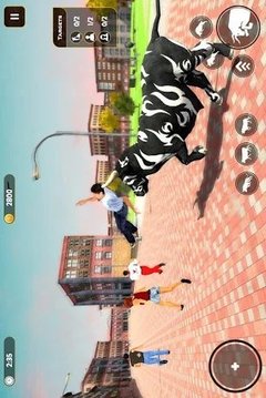 憤怒的公牛賽跑游戲截圖2