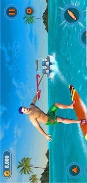 尾浪滑水沖浪游戲截圖1