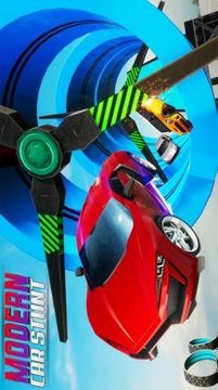 空中坡道特技賽車游戲截圖1