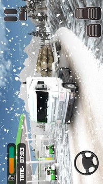 雪地越野卡車運(yùn)輸游戲截圖1