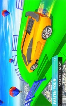 巨型坡道超級汽車特技不可能軌道游戲截圖1