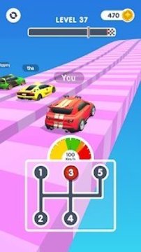 筆直賽道齒輪車(chē)競(jìng)速游戲截圖2
