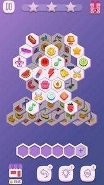 瓷磚六邊形配對游戲截圖1