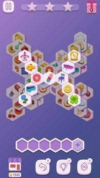 瓷磚六邊形配對游戲截圖2