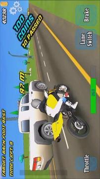 摩托车交通特技游戏截图2
