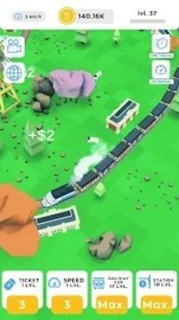 空閑火車鐵路游戲截圖2