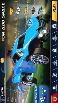 3D汽車足球游戲截圖1