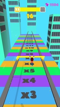 屋頂古怪的滑軌游戲截圖1