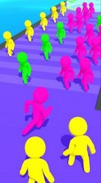 彩色跑步人群游戲截圖3