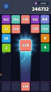 快樂拼圖合并2048游戲截圖1