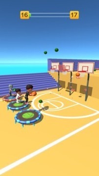 蹦床篮球3D游戏截图3