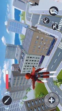 趣味沖鋒火柴蜘蛛英雄城市奔跑游戲截圖1